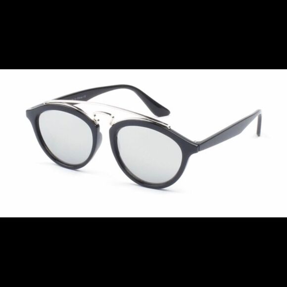 Mirrored Circular Sunglasses - Unisex - Picture 1 of 2